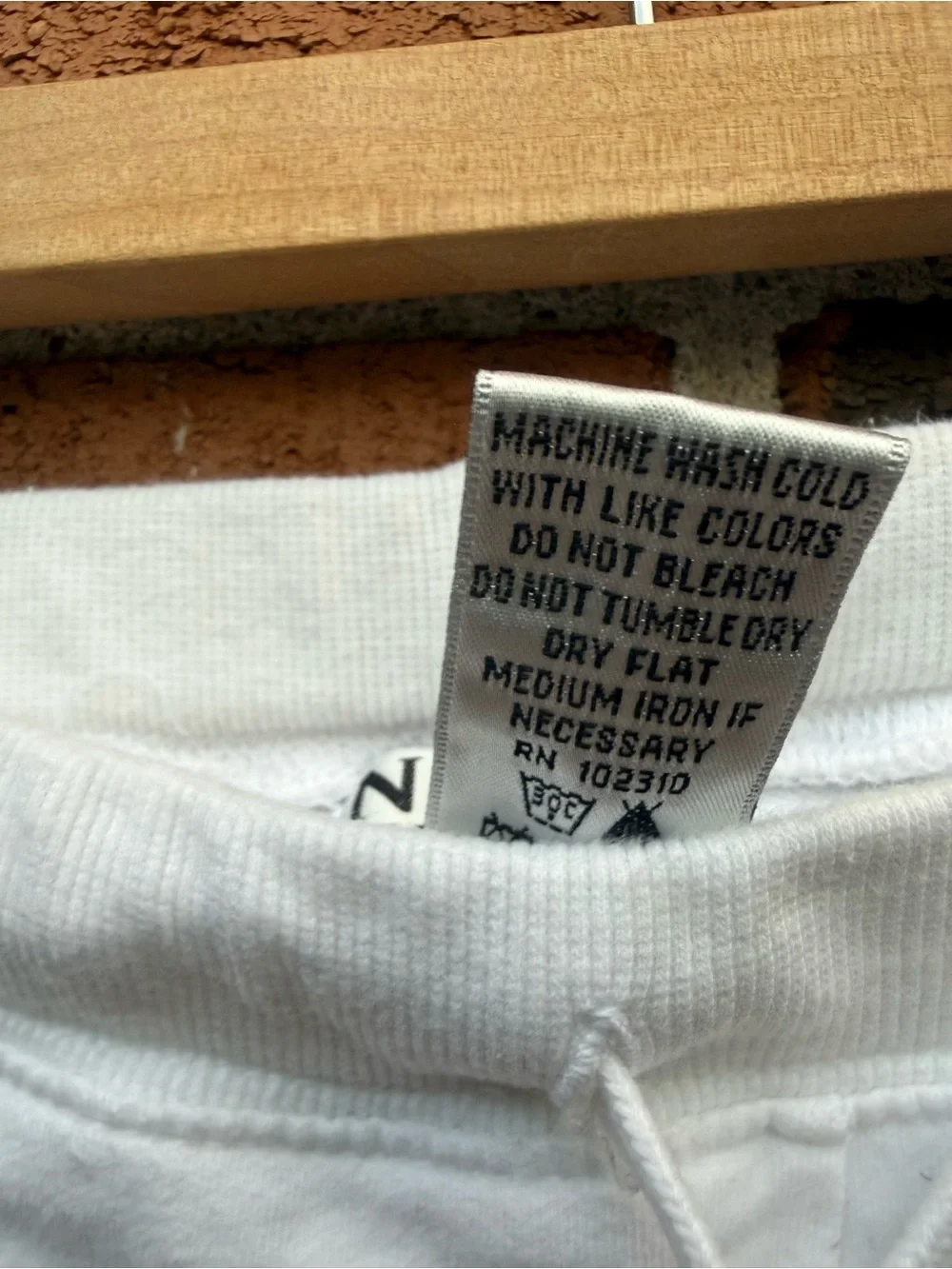 N.Y.L. New York Laundry White Cargo Sweatpants Size Large Cotton Stretch